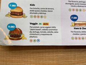 Menú   at Six Board Game Cafe in Madrid