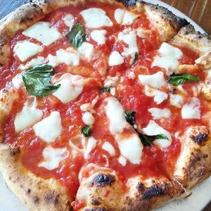 Pizza Margherita, vegetarian at Gusto Napoletano in Fayetteville