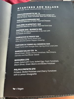 Marked vegan option 🌱  at Romanzo Tropicale in Koh Phangan