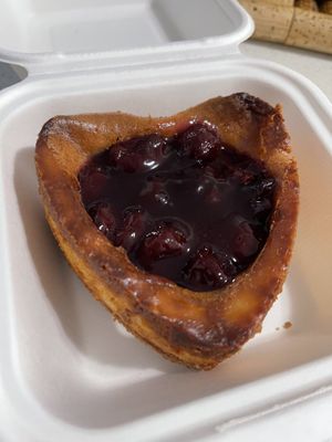 Cherry cheesecake - sooo good!!   at Fairy Cakes in Vancouver