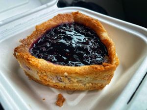 Blueberry cheesecake   at Fairy Cakes in Vancouver