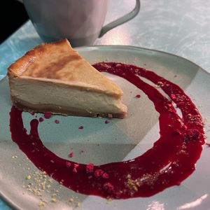 vegan cheesecake  at blattwerk in Freiburg