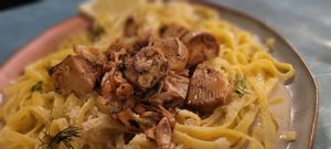 Nudeln "Meeresfrüchte" at blattwerk in Freiburg