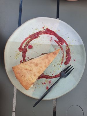 Cheesecake at blattwerk in Freiburg