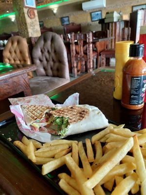 Falafel Wrap (45 dh) at Zahrat Loubnan in Agadir