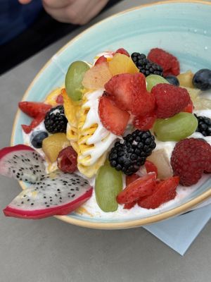 Spaghetti Eis tutti frutti   at Eisstübchen in Gehrden