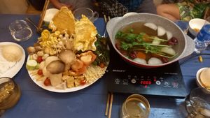 Mushrooms hot pot at TuLi KuSu in Ho Chi Minh City