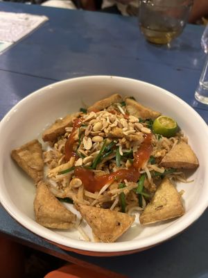 Vegan pad thai  at TuLi KuSu in Ho Chi Minh City