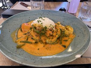 Vegan curry   at Brasserie Le Carnot in Beaune