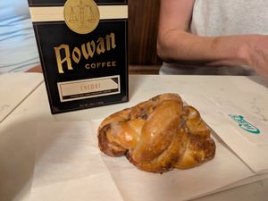 Cardamom bun at Rowan Coffee in Asheville