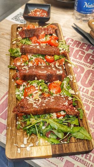 Tagliata di manzo Vegan in 3D at Burger's Bró in Naples