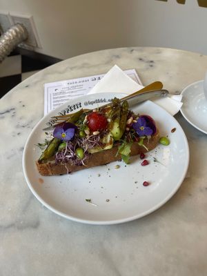 Custom made vegan sandwich   at Le Petit Deli in Amsterdam