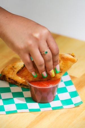 Quesadilla with salsa  at Sun Of A Vegan in Memphis