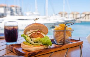 Have you tried our homemade Vegan Mexican Burger?

Potato, mixed beans, vegetables, chilli, coriander, smashed avocado with chipotle sauce

 at Moniques Bistro & Cafe in 