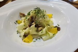 Courgette salad at Côté Resto in Honfleur