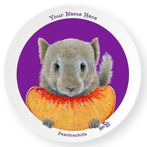 Meet Peachchinchilla, one of the many Be-Ve Kids Plant-Based Pals on Plates collection.  at Be-Ve Kids in Hickory