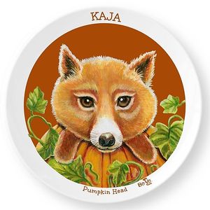 Meet Pumpkinhead the Fox, one of the many Be-Ve Kids Plant-Based Pals on Plates collection at Be-Ve Kids in Hickory