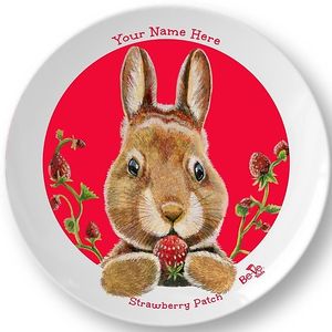Meet Strawberry Patch Bunny, one of the many Be-Ve Kids Plant-Based Pals on Plates collection at Be-Ve Kids in Hickory