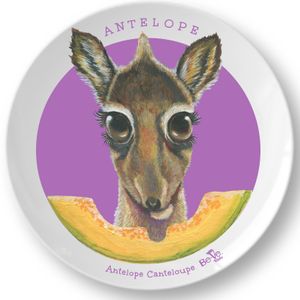 Meet Antelope Cantaloupe, one of the many Be-Ve Kids Plant-Based Pals on Plates collection at Be-Ve Kids in Hickory