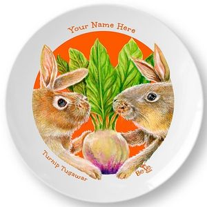 Bpa Free Rabbit Plates for Kids at Be-Ve Kids in Hickory