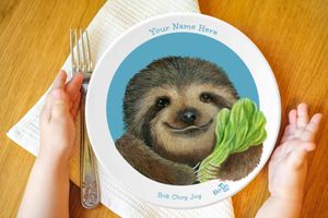 Non-Toxic Plates with Animals- Meet Bok Choy Joy!  at Be-Ve Kids in Hickory