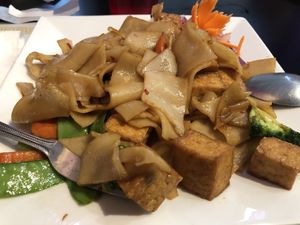 pad se ew with tofu  at Thai Recipes in Indianapolis