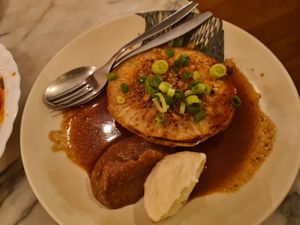 Celeriac steak at Espécie in Porto