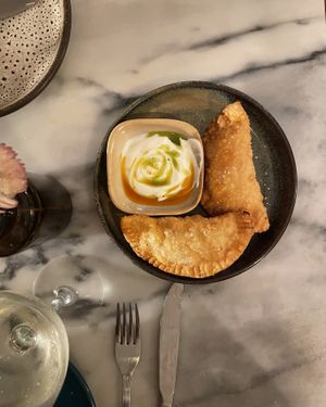 Cheese Fried Pastry   at Espécie in Porto