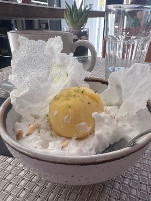 Rice pudding  at Espécie in Porto