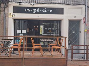 Shop front at Espécie in Porto