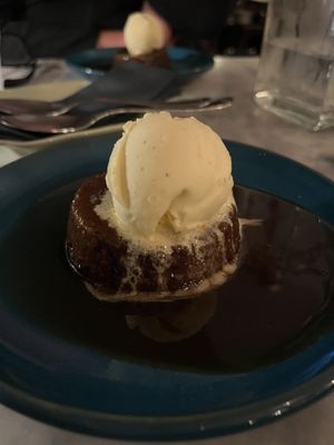 Sticky date pudding and ice cream   at Espécie in Porto