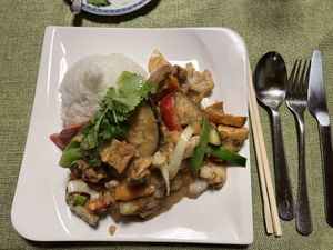 Satay  at Vegan Gesund in Hannover