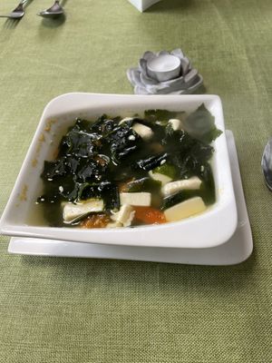 Miso soup  at Vegan Gesund in Hannover