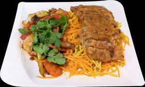 07. BODHI NUDELN 9,5€

Mit veganer Ente 12,50€ at Vegan Gesund in Hannover