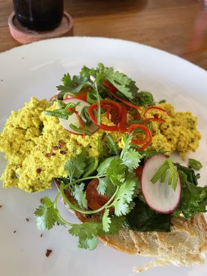 Scrambled tofu  at ZIN Cafe in Canggu