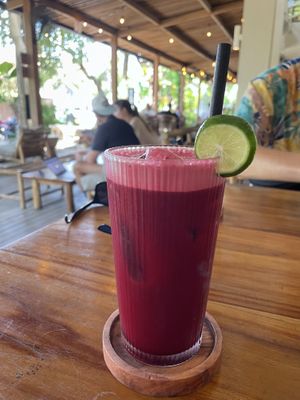 Juice with beetroot   at ZIN Cafe in Canggu