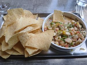 Jackfruit cerviche at Steamworks Brewpub in Vancouver