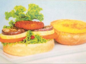 Ganga Burger (non-vegan) at The Ganga Cafe @ BANGSAR in Kuala Lumpur