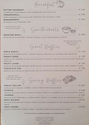 Menu Breakfast at My Mom's - Seegasse in Zell Am See