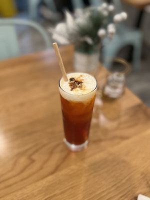 Thai tea  at Good Vibes in Huntington Beach