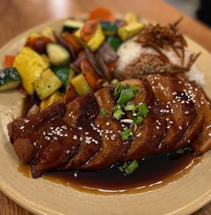 Chicken teriyaki  at Good Vibes in Huntington Beach