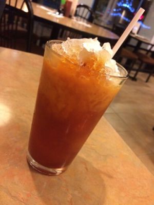 Thai tea at Good Vibes in Huntington Beach