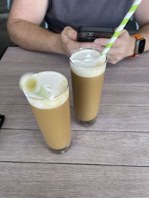 Iced thai coffee with no ice (they were out of ice)  at Good Vibes in Huntington Beach