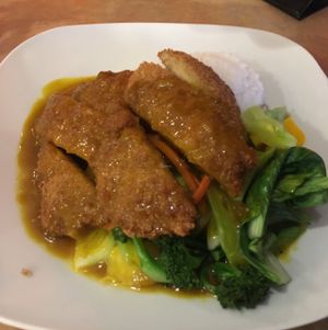 chicken katsu  at Good Vibes in Huntington Beach