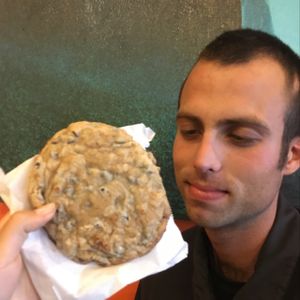 huge most delicious oatmeal choco chip  at Good Vibes in Huntington Beach