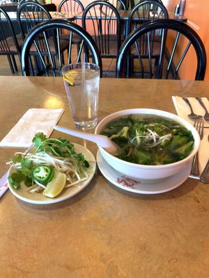Vegan pho at Good Vibes in Huntington Beach
