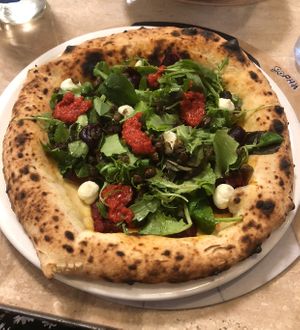 Vegana pizza  at Sophia Loren in Florence