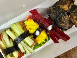 Vegan nigiri sushi combo - yum!! 🍣   at Daily Sushi in Bangalore