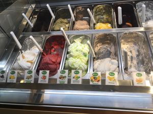 All of these are vegan   at Cento Gelato Artigianale Italiano in Naples