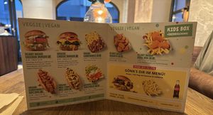 Vegan items clearly labelled    at Pommes Freunde Passau City in Passau